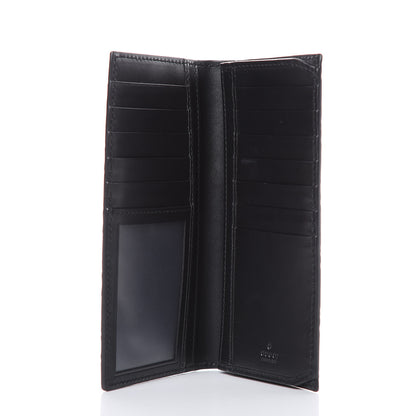 Gucci Guccissima Signature Web New Web Long Wallet Black 5 of 9