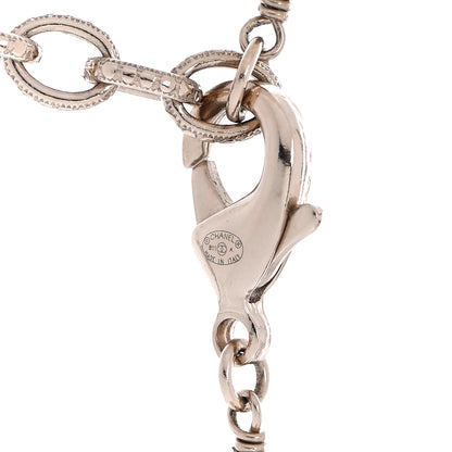 Chanel Gripoix Crystal Pearl Medallion Necklace Multicolor Gold 5 of 6