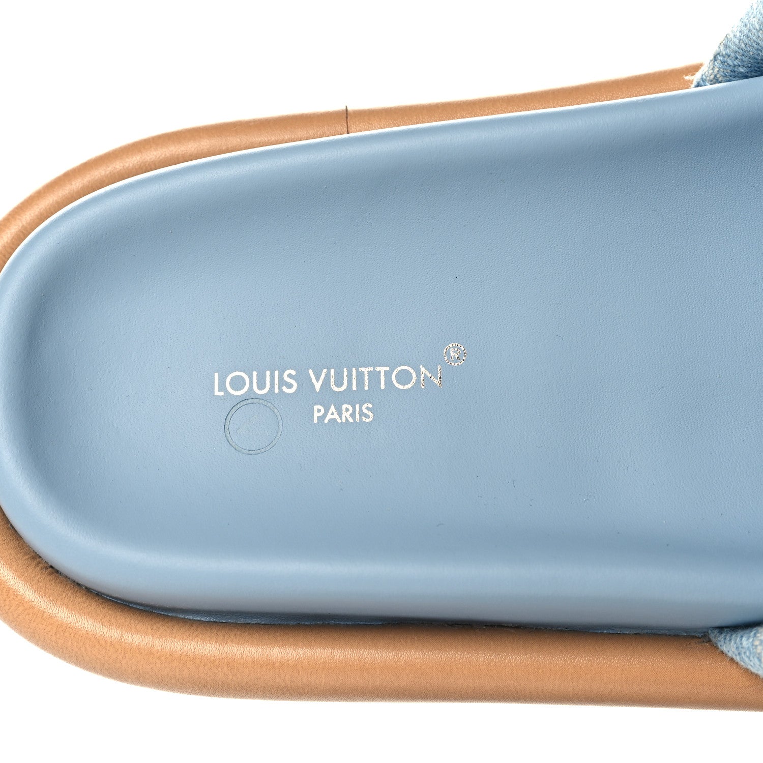 Louis Vuitton Monogram Denim LV Bliss Womens Comfort Mules 36