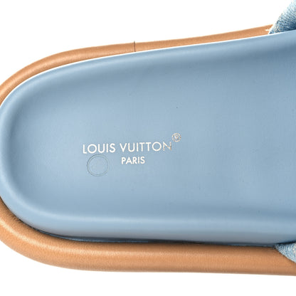 Louis Vuitton Monogram Denim LV Bliss Womens Comfort Mules 36 Turquoise 9 of 9