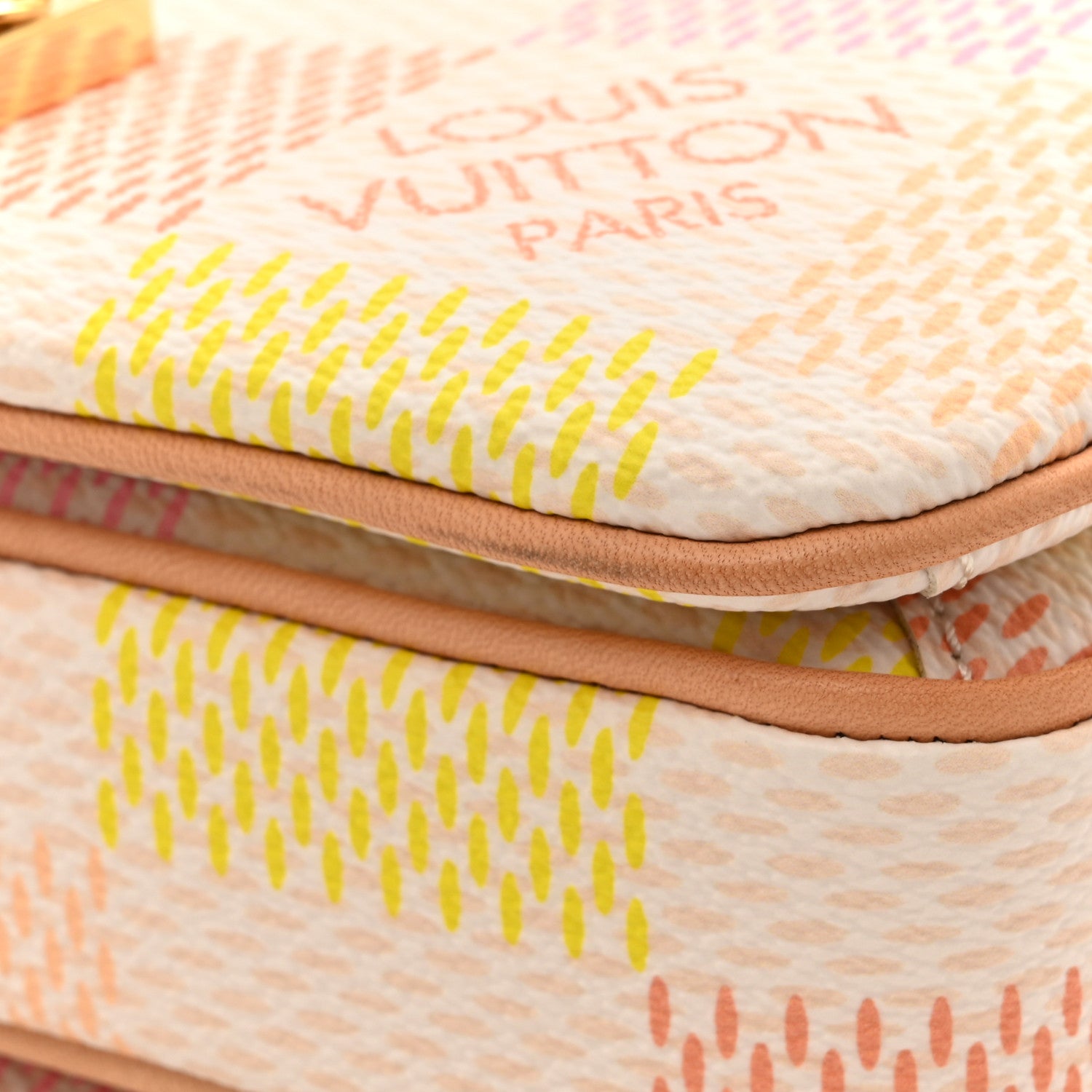 Louis Vuitton Damier Giant Pochette Metis East West Peach 10 of 11