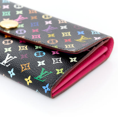 Louis Vuitton Monogram Multicolor Sarah Wallet Black Grenade 10 of 10