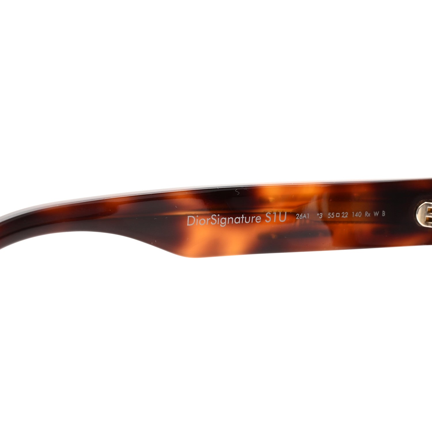 Christian Dior Acetate Diorsignature S1U Square Sunglasses Tortoise 6 of 7