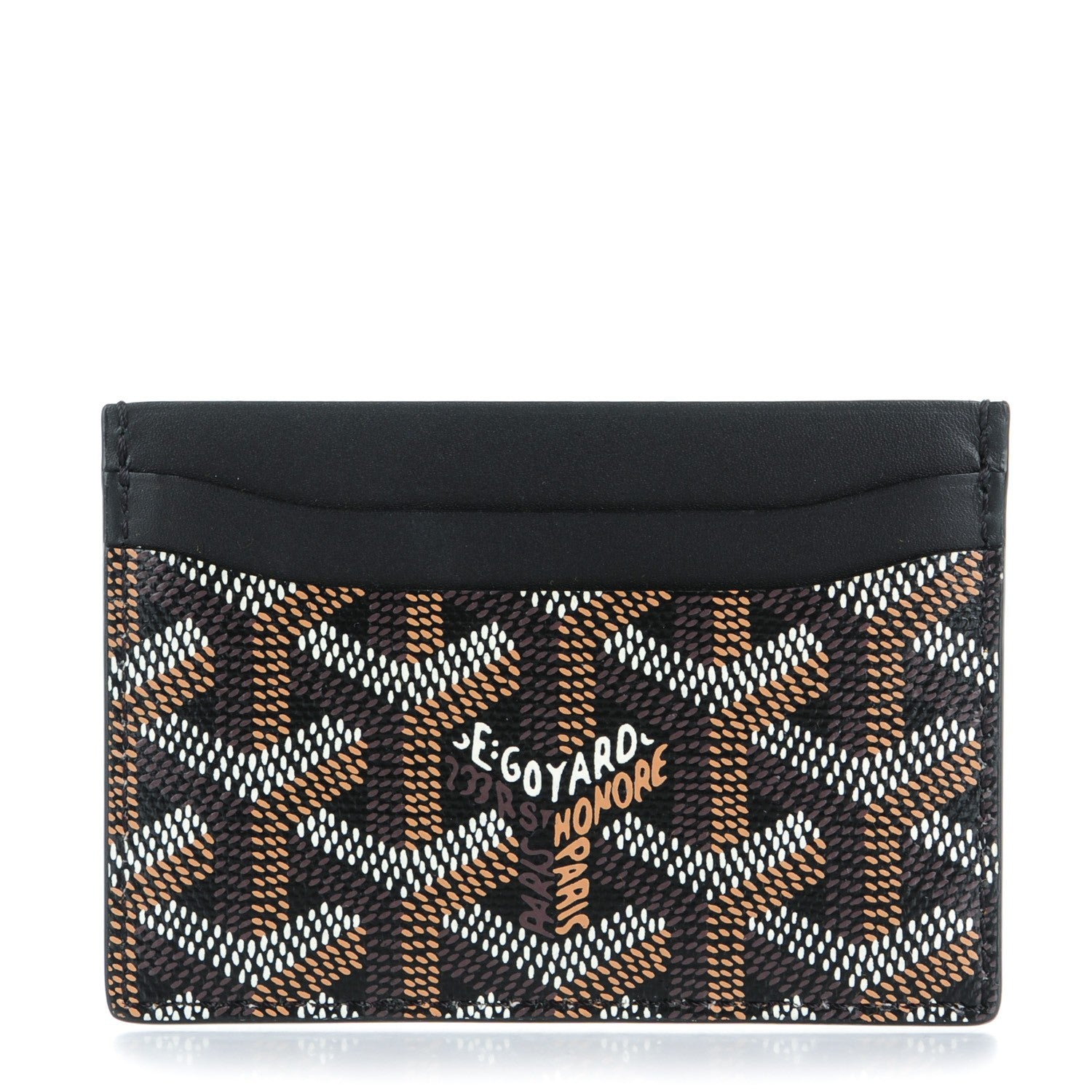 Goyard Goyardine Saint Sulpice Card Holder Black 1 of 7