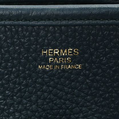 Hermes Taurillon Clemence Evelyne III PM Vert Cypress 5 of 9