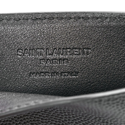 Saint Laurent Grain De Poudre Uptown Chain Wallet Black 9 of 14