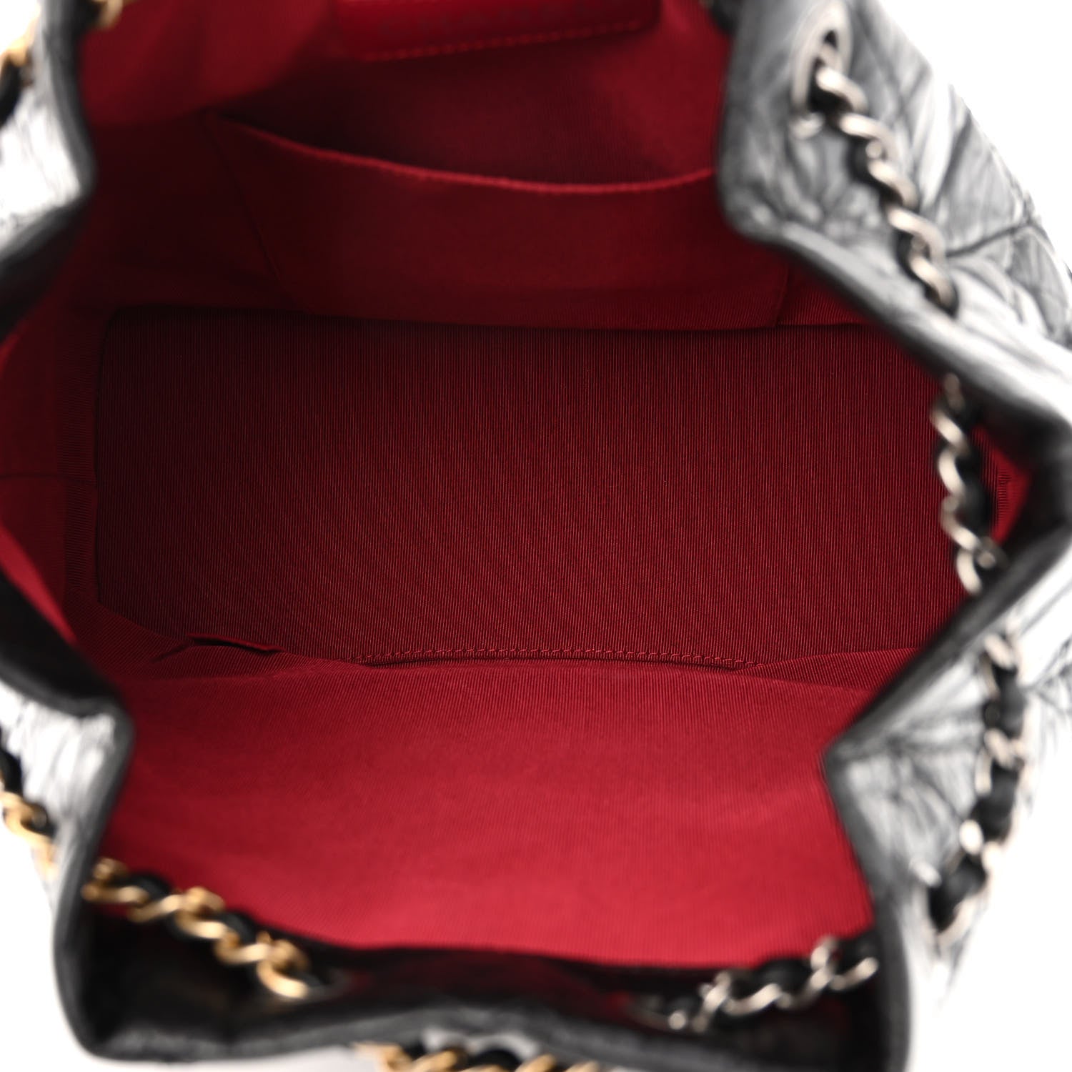 Chanel Aged Calfskin Quilted Small Gabrielle Backpack Black 5 of 9