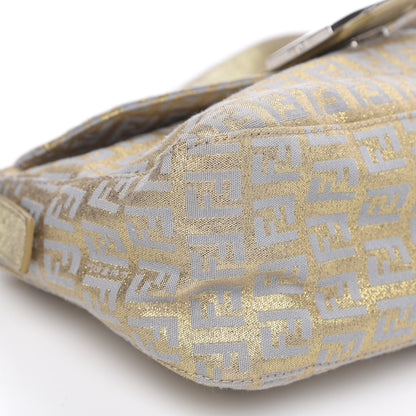 Fendi Metallic Zucchino Baguette Gold Silver 7 of 9