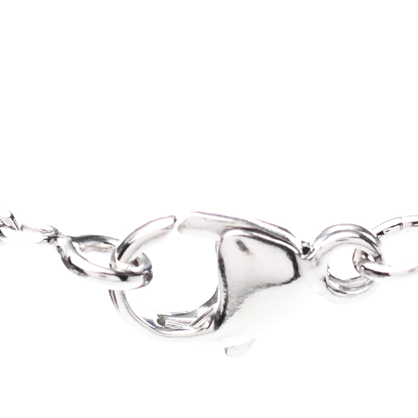 Lacquered Palladium Mini Pop H Pendant Necklace Parme