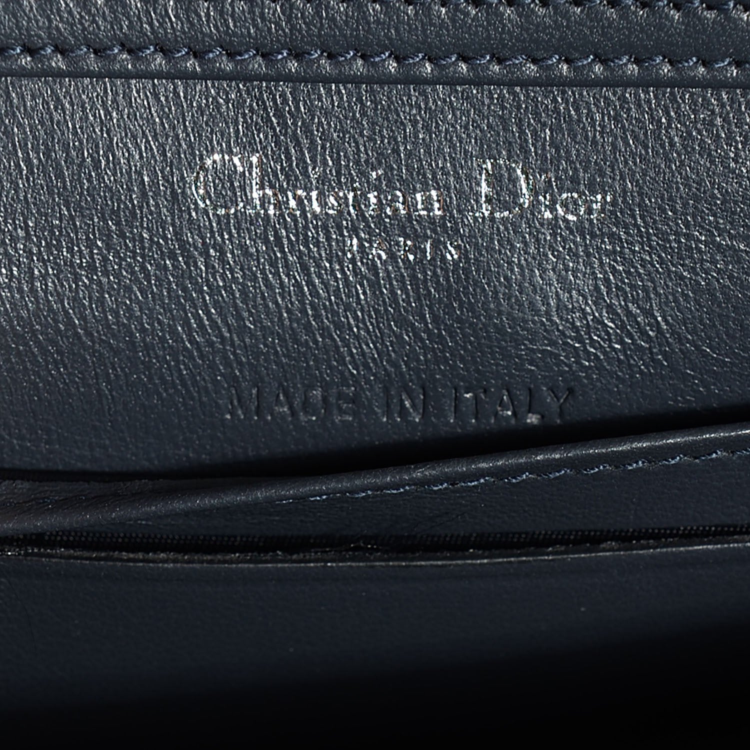 Christian Dior Metallic Patent Micro-Cannage Baby Diorama Flap Bag Silver 8 of 8