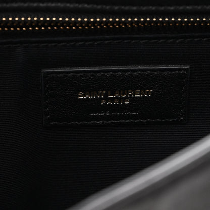 Saint Laurent Lambskin Matelasse Monogram Medium Niki Chain Satchel Black 7 of 11
