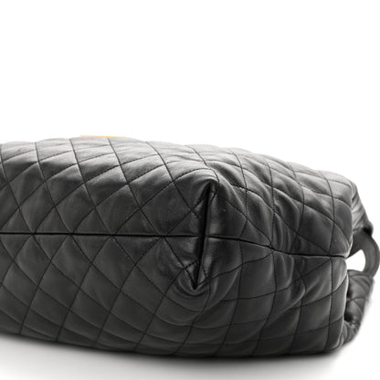 Saint Laurent Lambskin Quilted Maxi Icare Shopping Tote Black 11 of 12