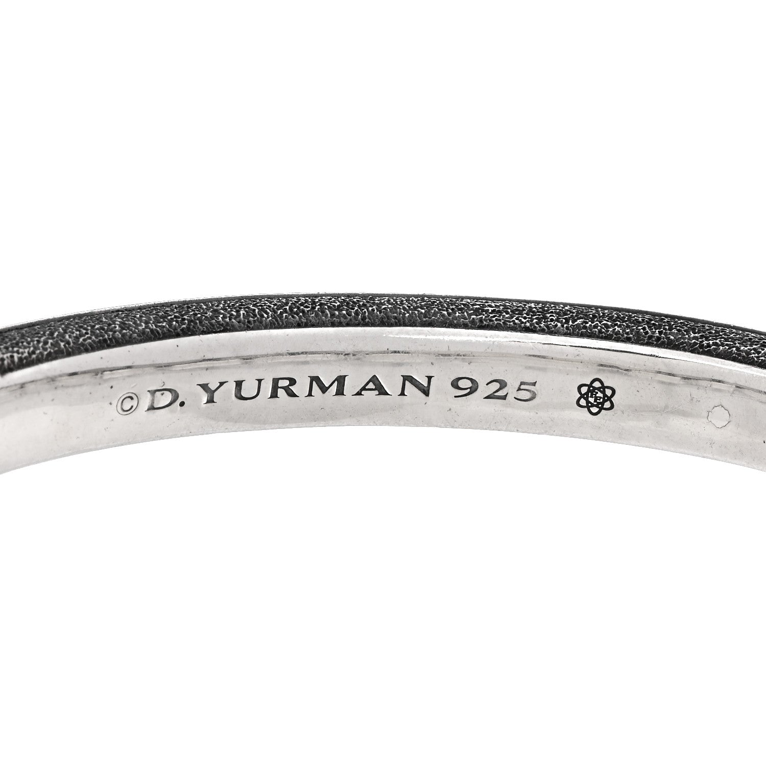 David Yurman Sterling Silver Meteorite ID Bar Bracelet 3 of 3