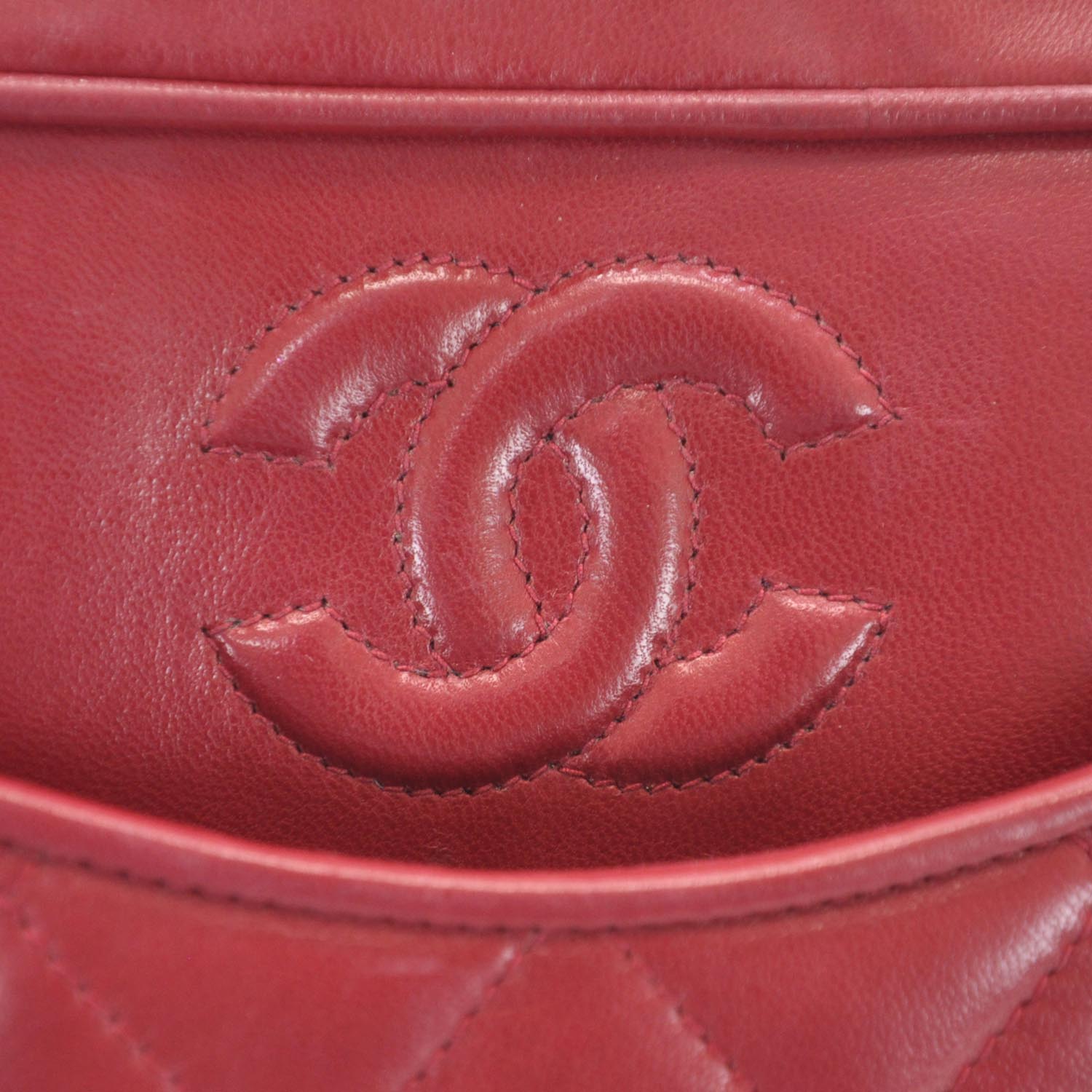 Chanel Lambskin Tassel Camera Case Red 8 of 11
