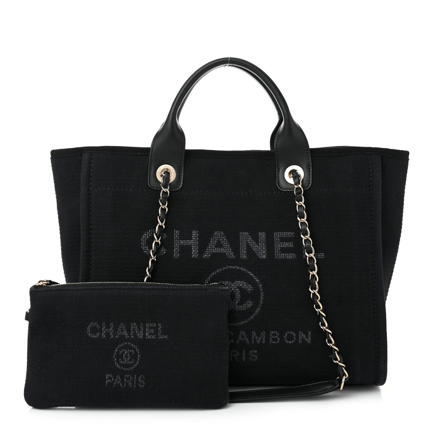 Mixed Fibers Small Deauville Tote Black