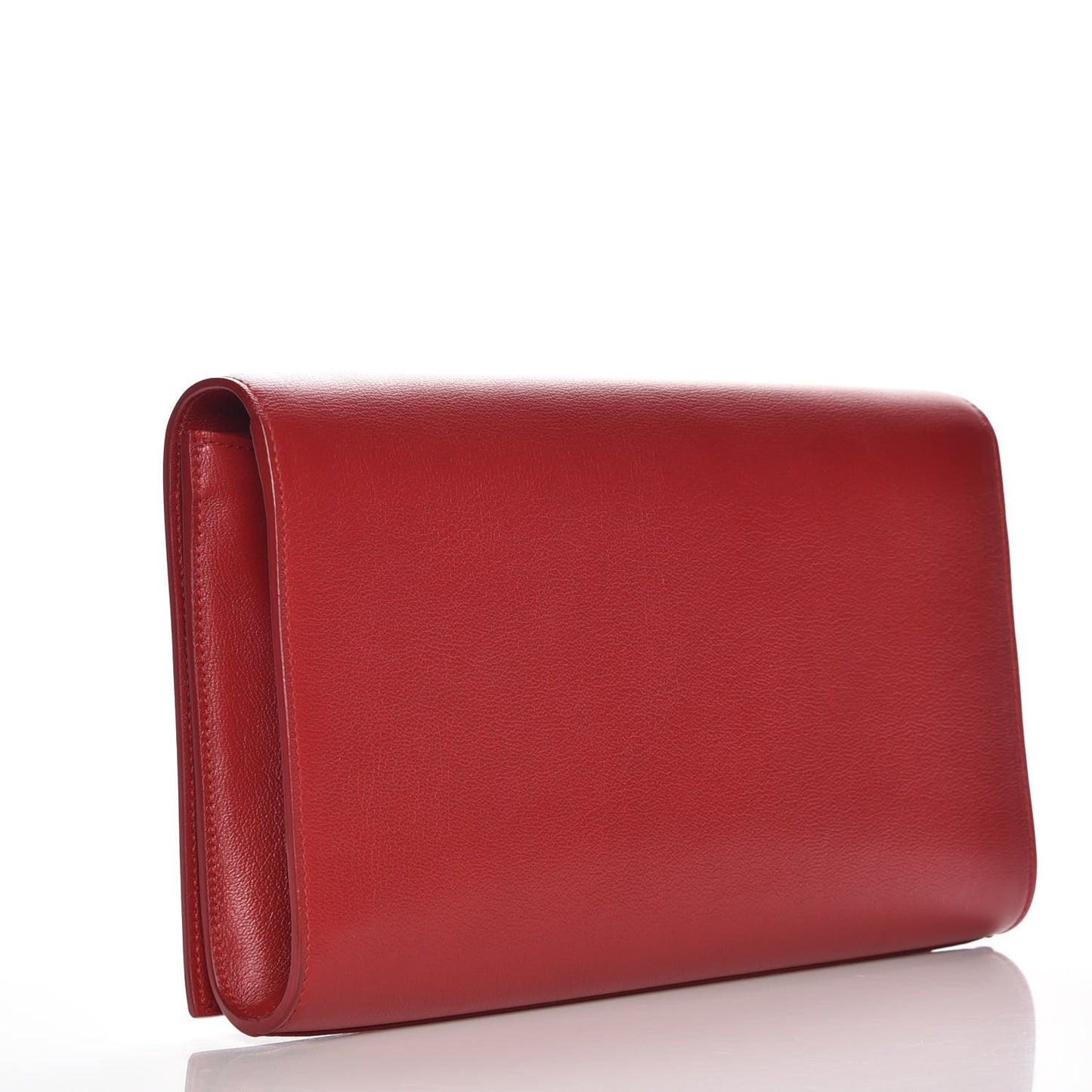 Calfskin Monogram Large Belle De Jour Clutch Red