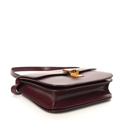 Celine Box Calfskin Medium Classic Box Flap Bag Burgundy 4 of 11