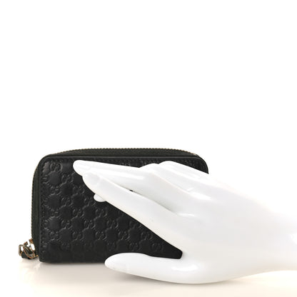 Gucci Microguccissima Zip Around Card Case Black 2 of 9