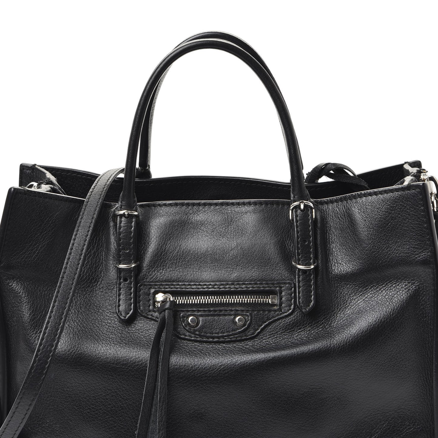 Veau Papier A6 Zip Around Tote Black