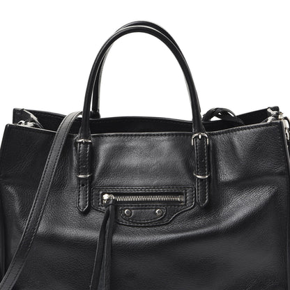 Balenciaga Veau Papier A6 Zip Around Tote Black 7 of 9
