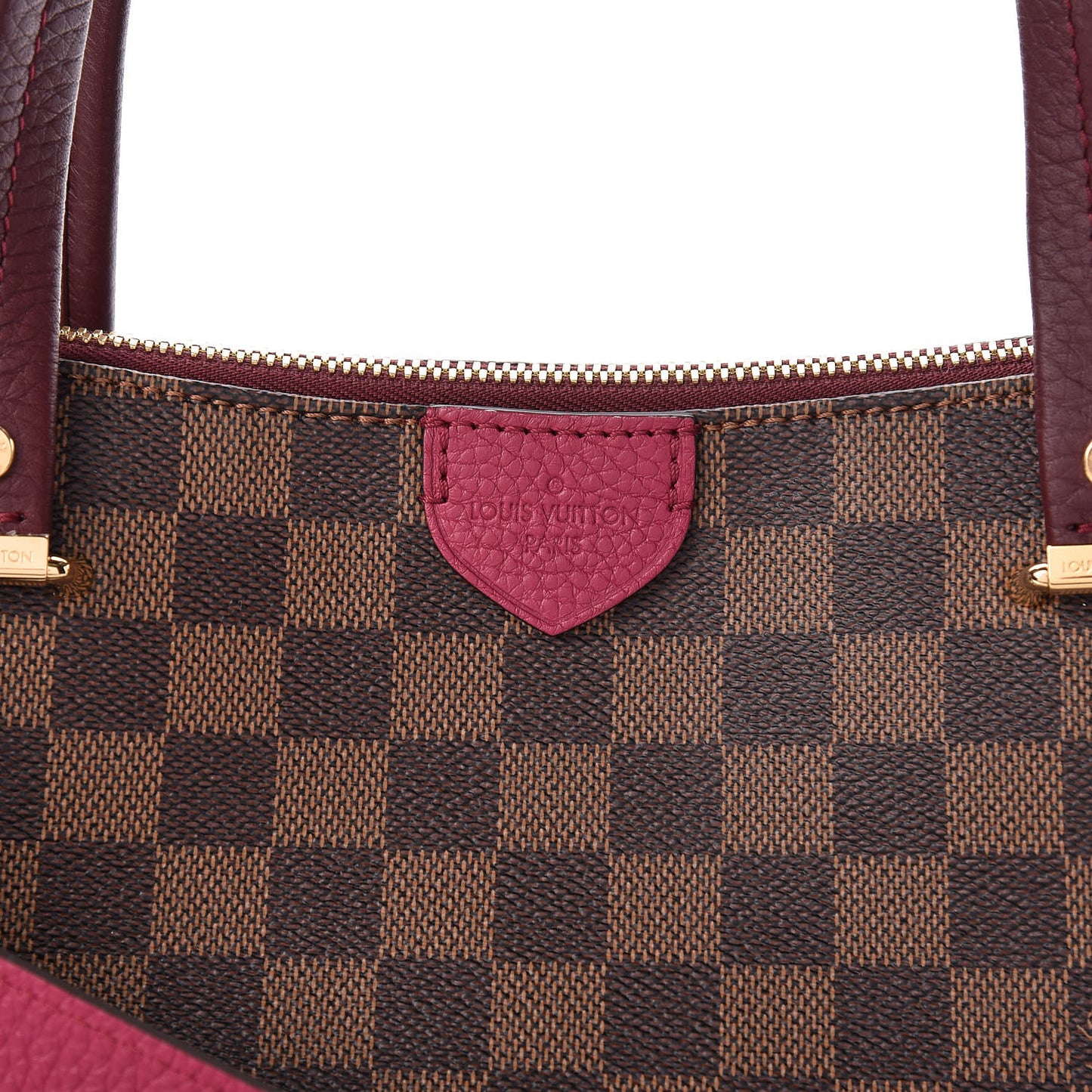 Damier Ebene Cuir Taurillon Hyde Park Fuchsia
