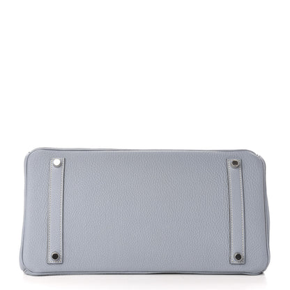 Hermes Togo Birkin 35 Bleu Lin 6 of 33