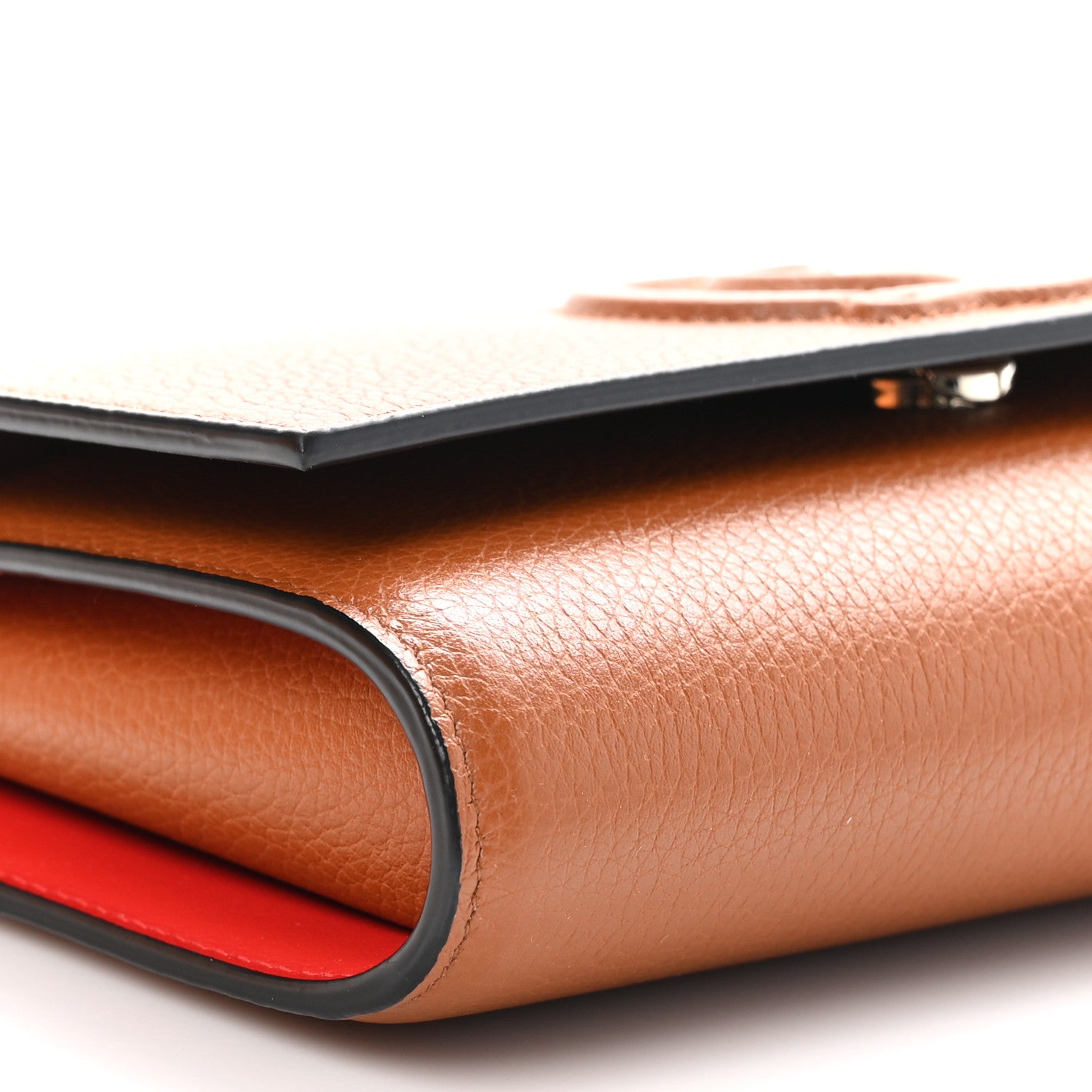 Christian Louboutin Grained Calfskin By My Side Wallet On Chain Cuoio 8 of 11