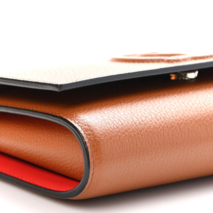 Christian Louboutin Grained Calfskin By My Side Wallet On Chain Cuoio 8 of 11