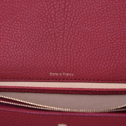 Delvaux Crispy Calfskin Le Mutin Saddle Bag Rouge 7 of 9
