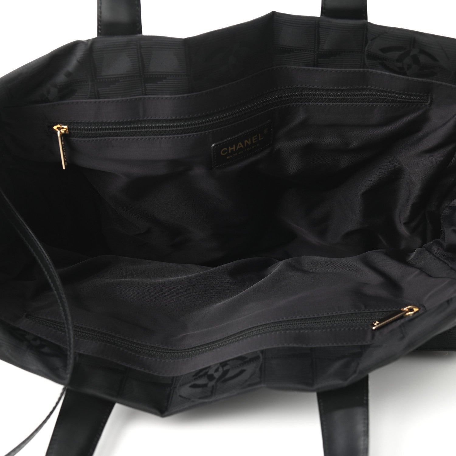 Chanel Nylon Medium Travel Tote Black 5 of 9