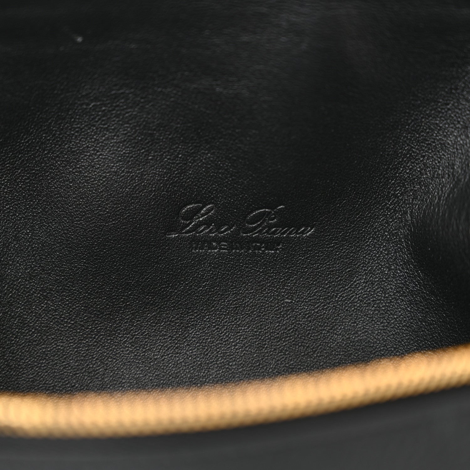 Loro Piana Grained Calfskin L19 Extra Pocket Pouch Black 6 of 10