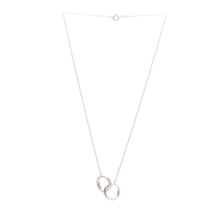 Tiffany Sterling Silver 1837 Interlocking Circles Pendant Necklace 2 of 5