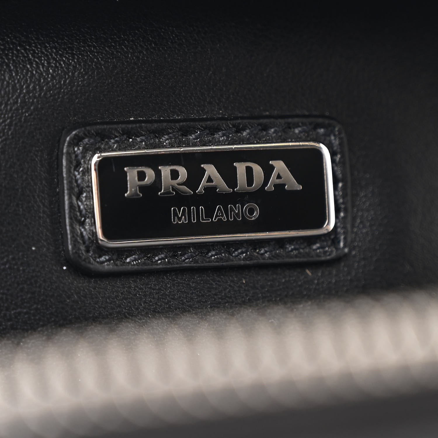 Prada Saffiano Travel Medium Brique Crossbody Messenger Bag Black 7 of 12