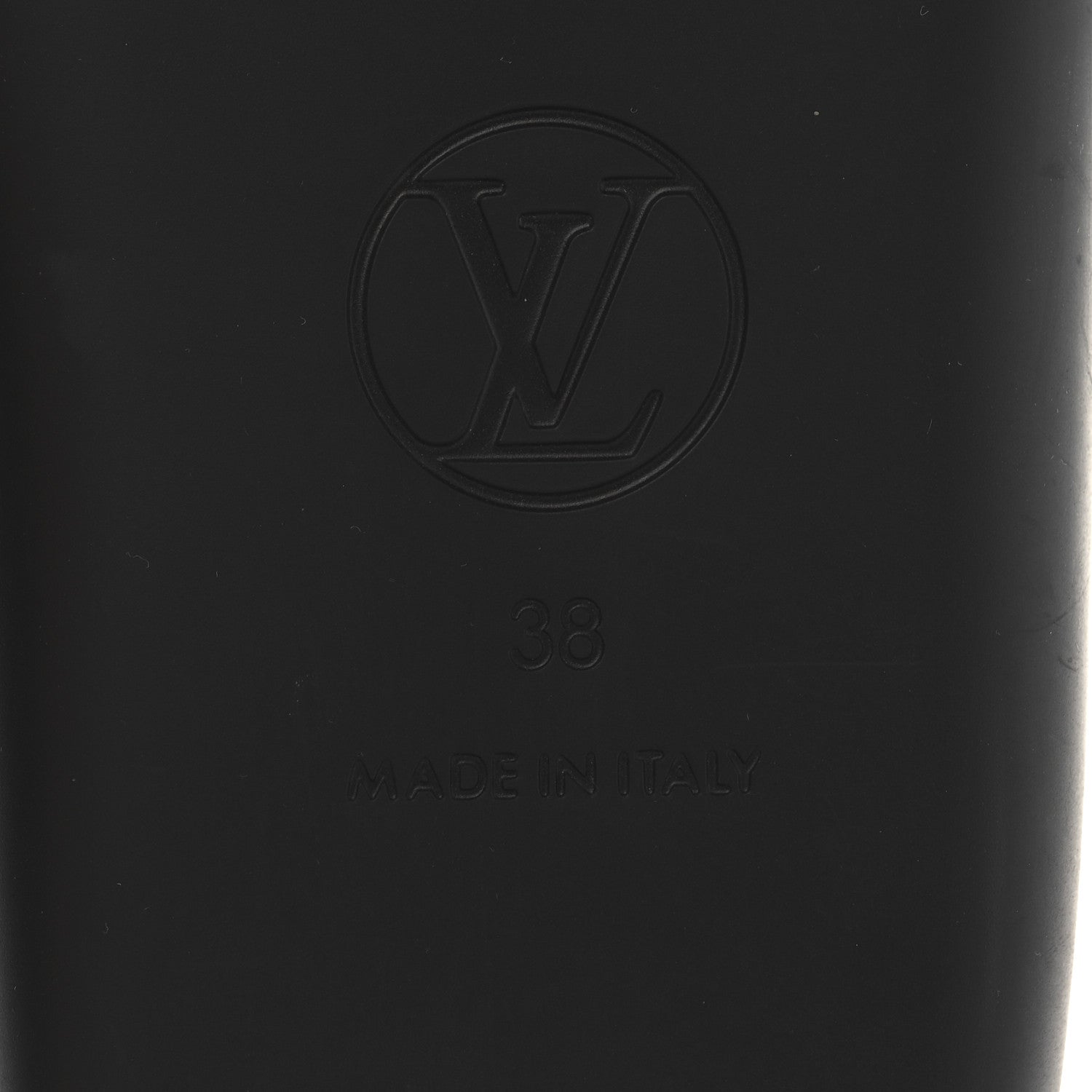 Louis Vuitton Calfskin Logo Sunbath Slide Sandals 38 Black 8 of 10