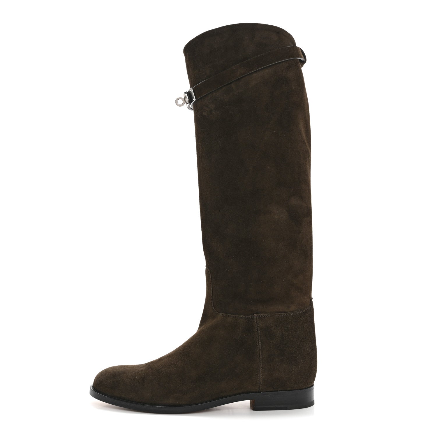 Hermes Suede Kelly Jumping Boots 39 Ecorce 1 of 8