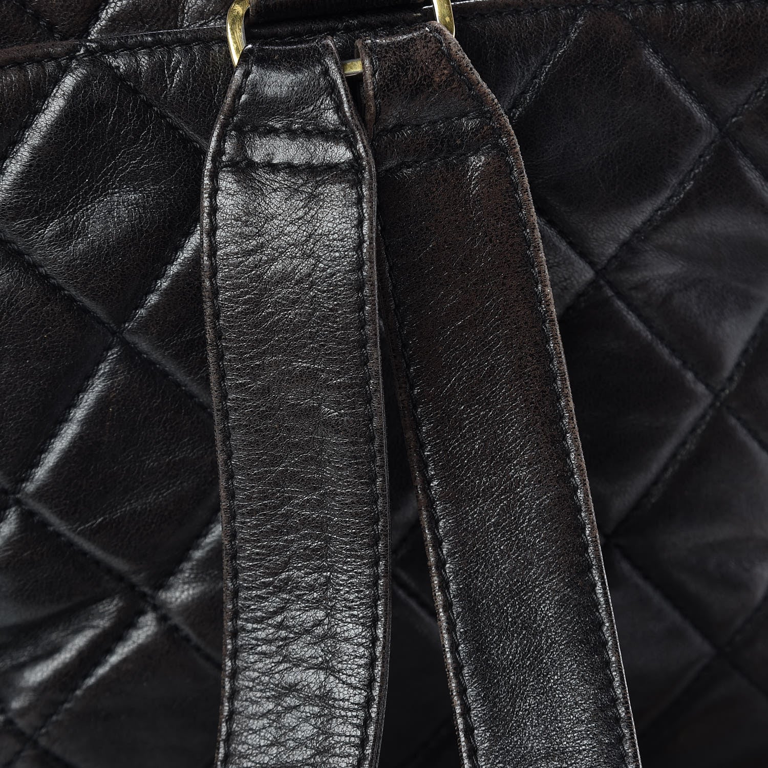 Chanel Lambskin Quilted Backpack Brown 13 of 20