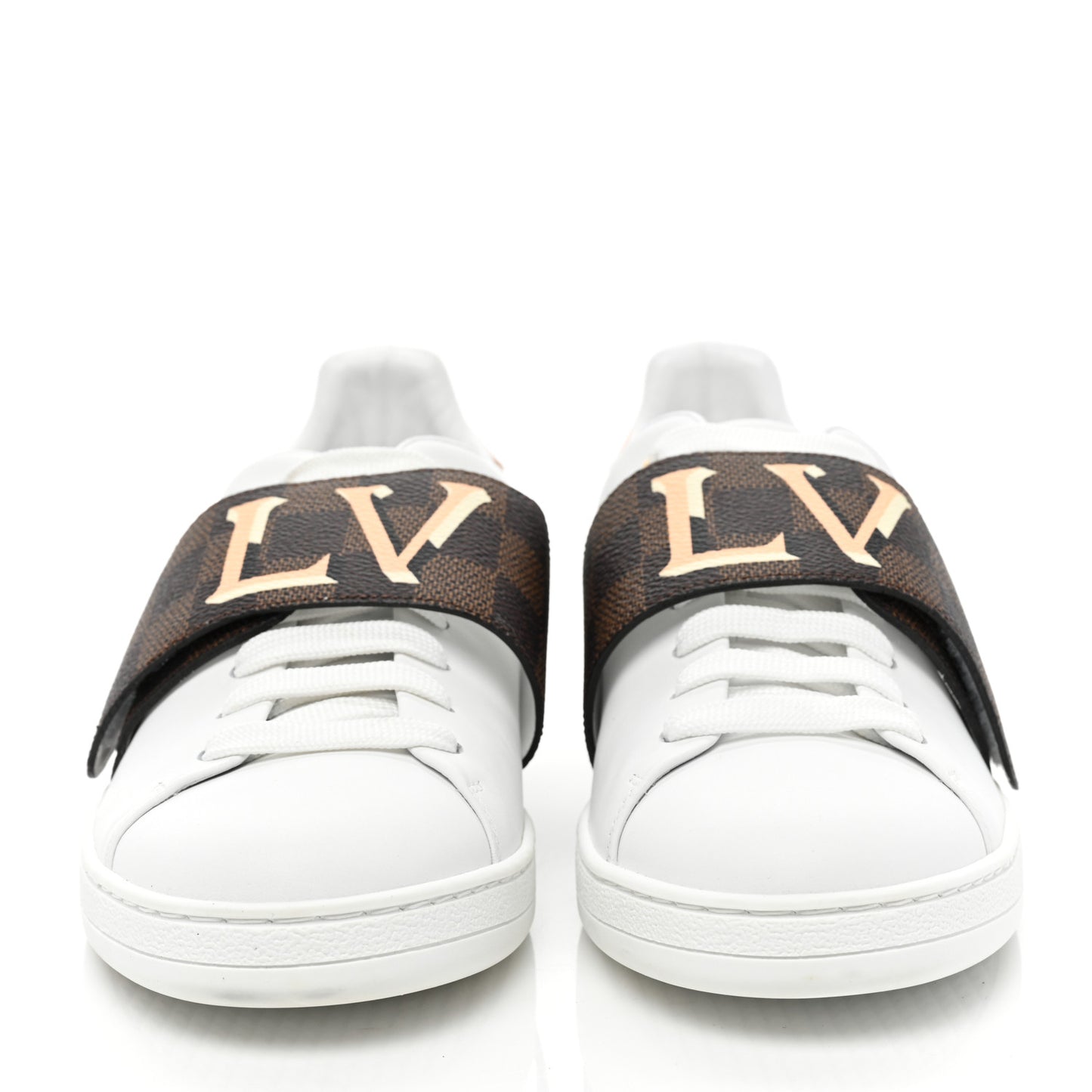 Damier Ebene Front Row Sneaker 40 White