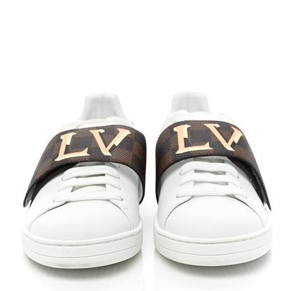 Louis Vuitton Damier Ebene Front Row Sneaker 40 White 2 of 11