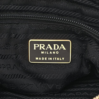 Prada Tessuto Nylon Chain Shoulder Bag Black 6 of 12