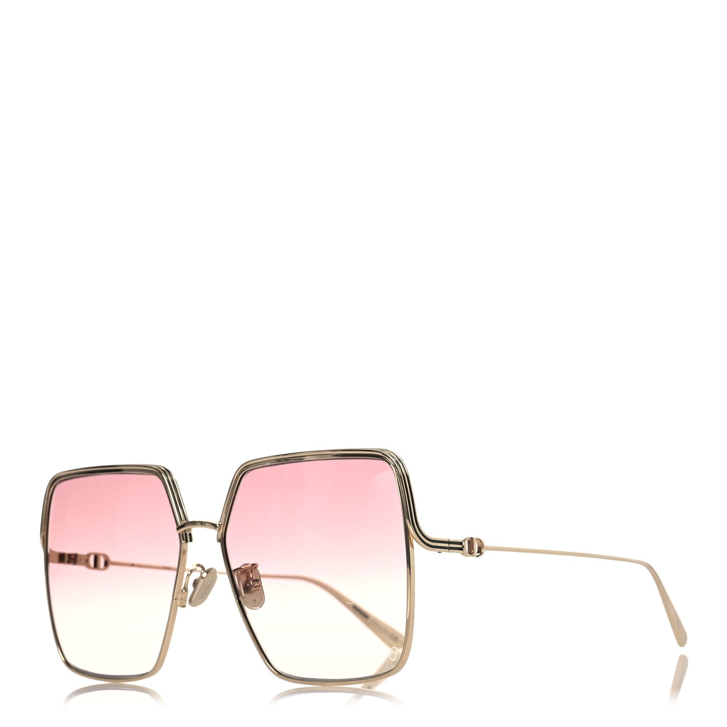 Metal EverDior Square Sunglasses Rose Gold