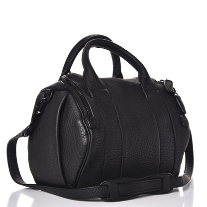 Alexander Wang Pebbled Lambskin Rockie Black Matte Black Hardware 3 of 6