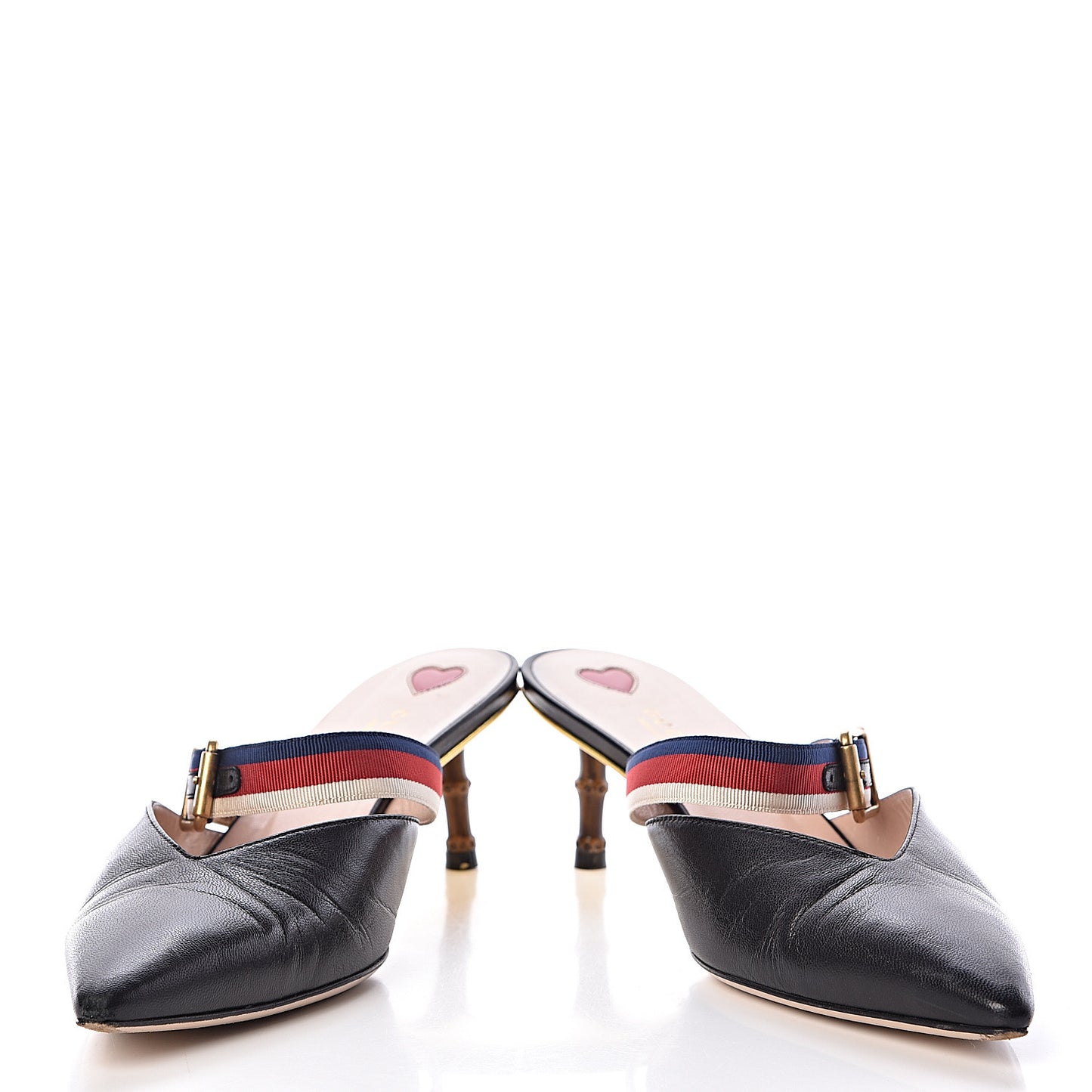 Malaga Kid Sylvie Web Bamboo Low Heel Mules 40 Black
