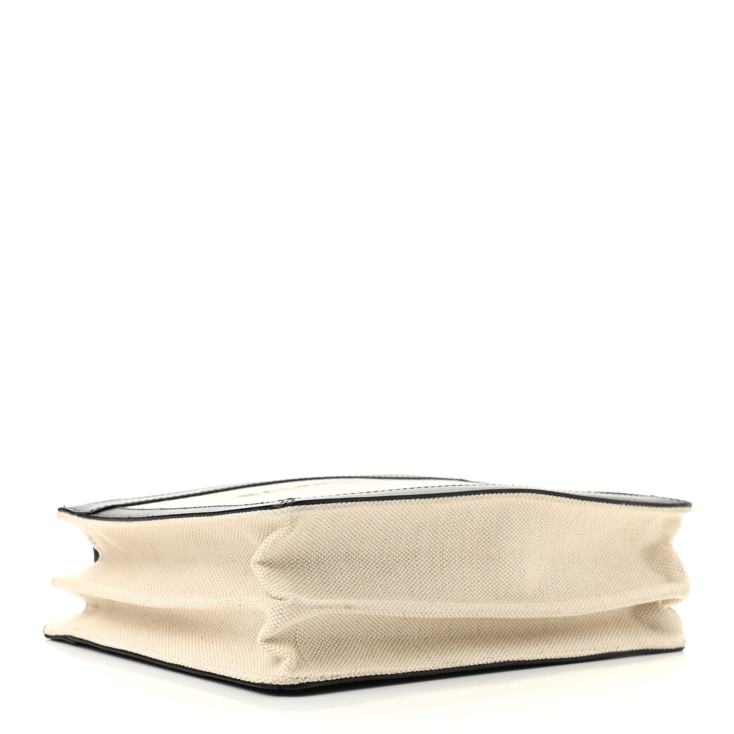 Cotton Canvas Pochette Crossbody Bag Black