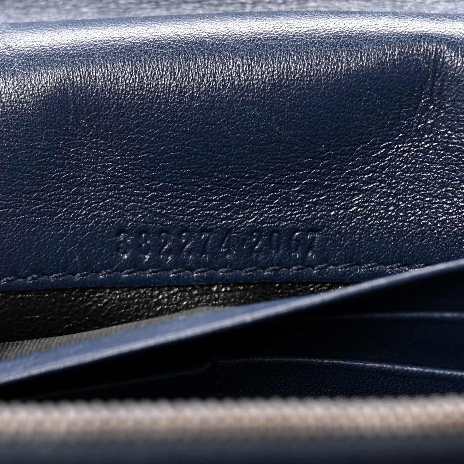 Gucci Snakeskin Horsebit 1955 Continental Wallet Blue 7 of 7
