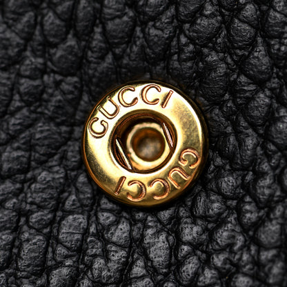 Gucci Dollar Calfskin Double G French Flap Wallet Black 8 of 14