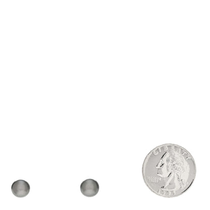Mikimoto 18K White Gold Tahitian Pearl 8.5-9mm Stud Earrings 2 of 5