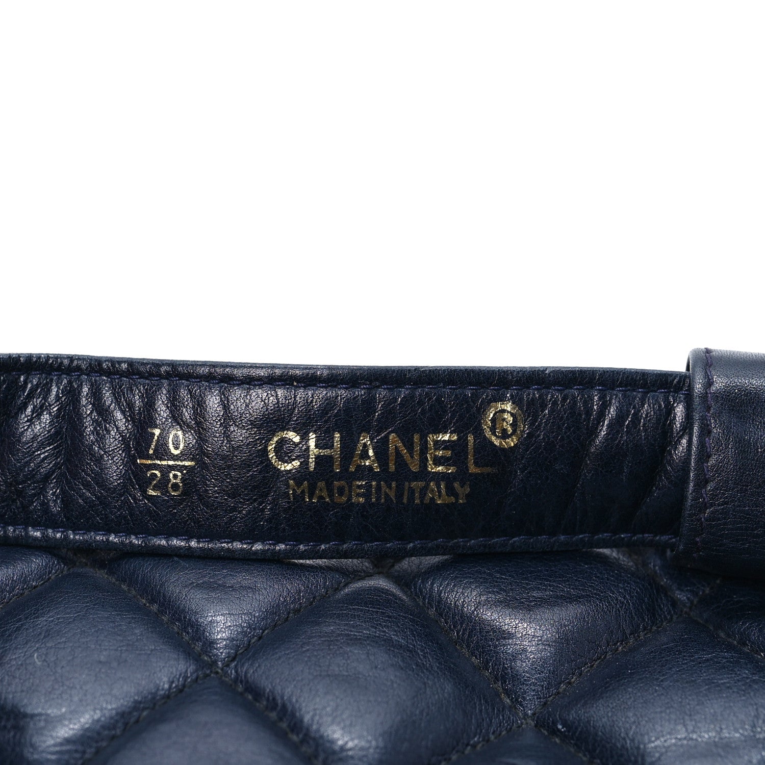 Chanel Lambskin Quilted Flap Waist Belt Bag 70 28 Blue 7 of 8