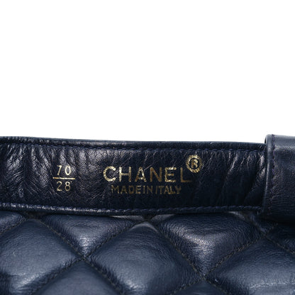 Chanel Lambskin Quilted Flap Waist Belt Bag 70 28 Blue 7 of 8