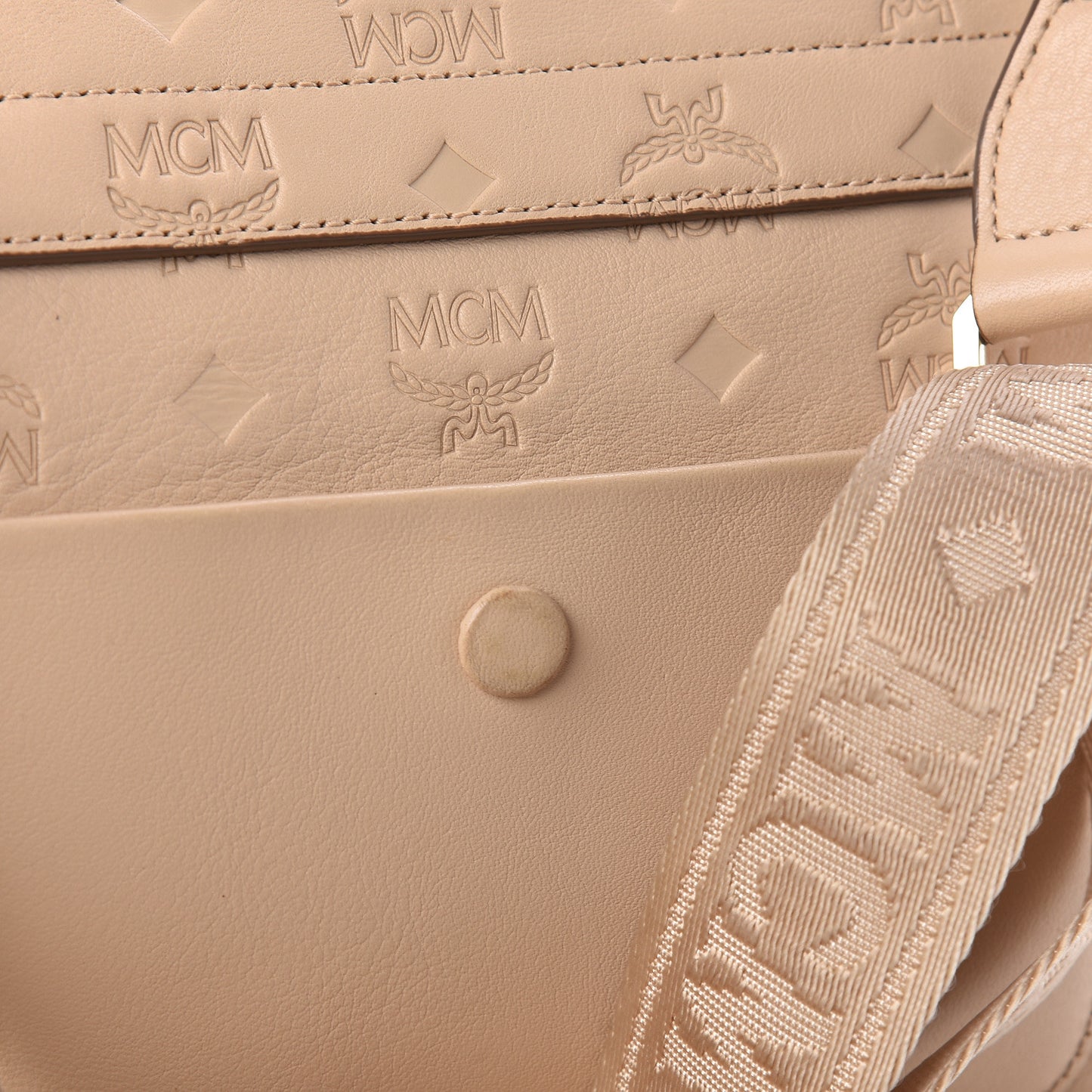 Calfskin Ottomar Monogram Small Original Crossbody Bag New Beige