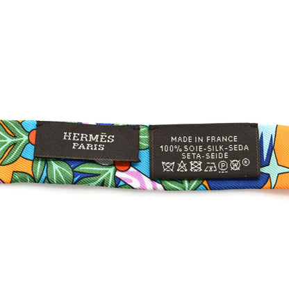 Hermes Silk La Source de Pegase Doll Twilly Orange Vif Jaune 3 of 3